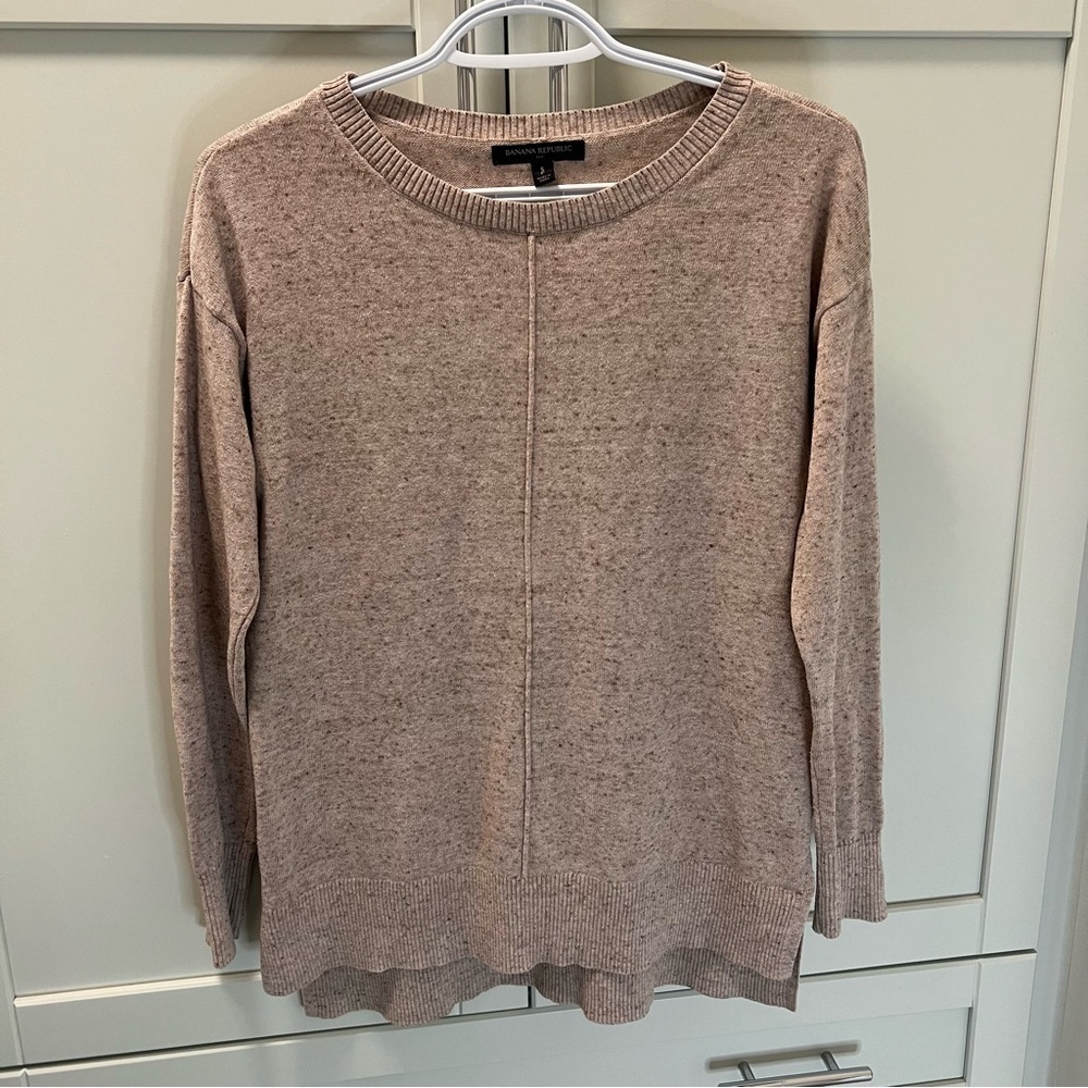 Banana Republic Cozy Tan Knit Sweater Women’s Size Small Super Soft